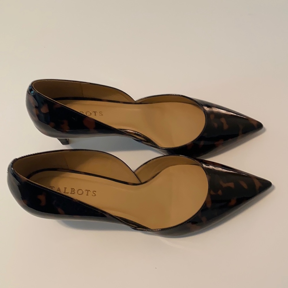 Talbots tortoise shell print heels size 9.5M